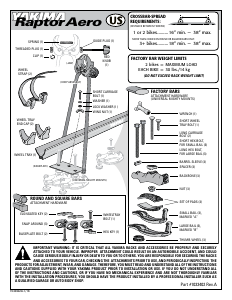 Handleiding Yakima RaptorAero Fietsendrager