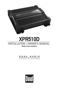 Manual Dual XPR510D Car Amplifier