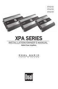 Manual Dual XPA6100 Car Amplifier