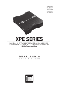 Manual Dual XPE4700 Car Amplifier