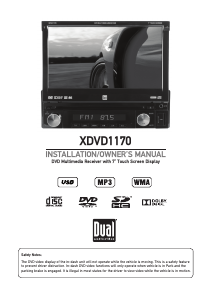 Handleiding Dual XDVD1170 Autoradio