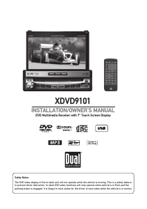 Manual Dual XDVD9101 Car Radio