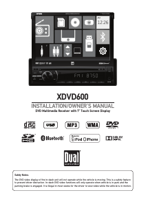 Manual Dual XDVD600 Car Radio