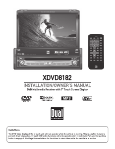 Manual Dual XDVD8182 Car Radio