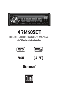 Manual Dual XRM405BT Car Radio