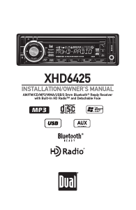Manual Dual XHD6425 Car Radio