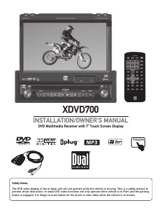 Manual Dual XDVD700 Car Radio