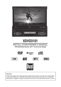 Manual Dual XDVD3101 Car Radio