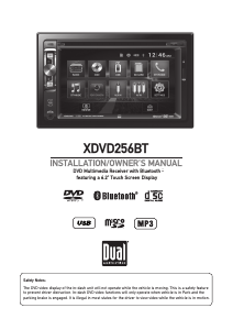 Manual Dual XDVD256BT Car Radio