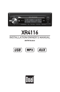 Handleiding Dual XR4116 Autoradio