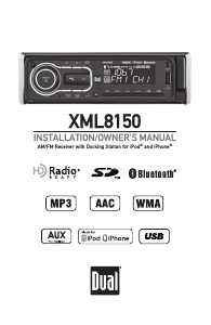 Manual Dual XML8150 Car Radio