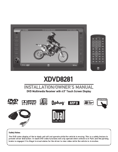 Manual Dual XDVD8281 Car Radio