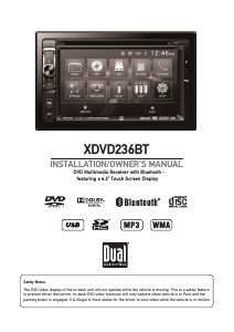 Manual Dual XDVD236BT Car Radio