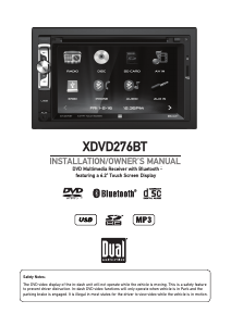 Handleiding Dual XDVD276BT Autoradio