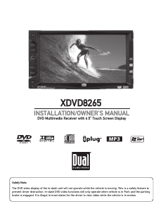 Manual Dual XDVD8265 Car Radio