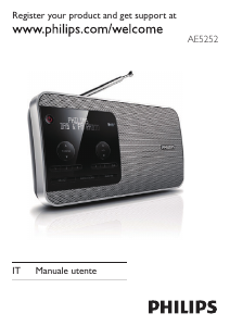 Manuale Philips AE5252 Radio