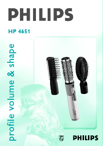 Käyttöohje Philips HP4651 Hiusten muotoilulaite