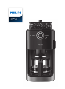 Mode d’emploi Philips HD7768 Cafetière