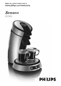 Bruksanvisning Philips HD7842 Senseo Kaffebryggare