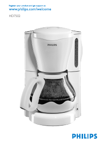 Manuál Philips HD7502 Kávovar