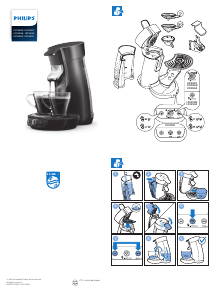 Bedienungsanleitung Philips HD6566 Senseo Kaffeemaschine