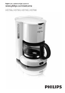 Руководство Philips HD7400 Cafe Cino Кофе-машина