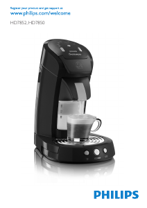 Bedienungsanleitung Philips HD7852 Senseo Kaffeemaschine