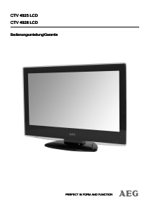 Bedienungsanleitung AEG CTV 4925 LCD fernseher