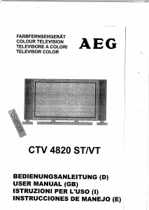 Bedienungsanleitung AEG CTV 4820 LCD fernseher