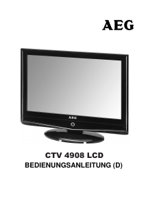 Bedienungsanleitung AEG CTV 4908 LCD fernseher