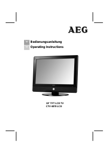 Bedienungsanleitung AEG CTV 4870 LCD fernseher