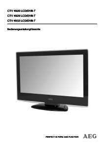 Bedienungsanleitung AEG CTV 4926 LCD fernseher