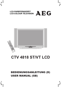 Bedienungsanleitung AEG CTV 4818 LCD fernseher