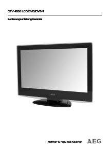 Bedienungsanleitung AEG CTV 4930 LCD fernseher
