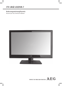 Manual AEG CTV 2402 LCD Television