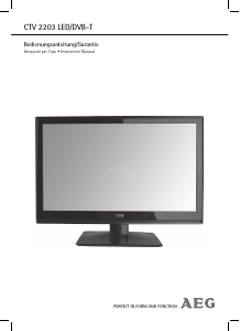 Bedienungsanleitung AEG CTV 2203 LCD fernseher