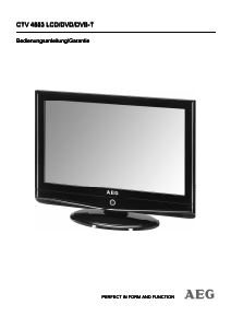 Bedienungsanleitung AEG CTV 4883 LCD fernseher