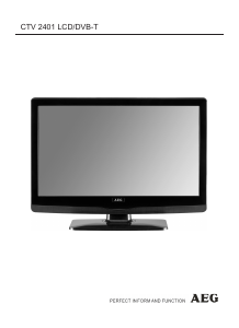 Manuale AEG CTV 2401 LCD televisore