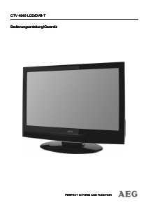 Bedienungsanleitung AEG CTV 4940 LCD fernseher