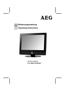 Bedienungsanleitung AEG CTV 4859 LCD fernseher