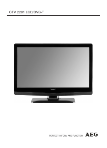 Manuale AEG CTV 2201 LCD televisore