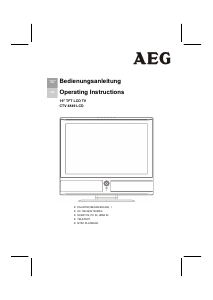 Manual AEG CTV 4849 LCD Television