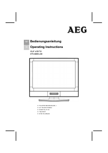 Handleiding AEG CTV 4869 LCD televisie