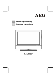 Bedienungsanleitung AEG CTV 4867 LCD fernseher