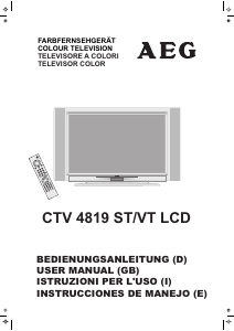 Bedienungsanleitung AEG CTV 4819 LCD fernseher