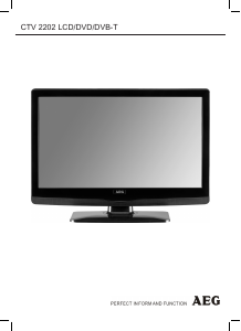 Manual AEG CTV 2202 LCD Television