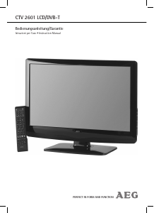 Manuale AEG CTV 2601 LCD televisore