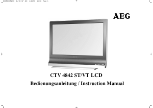 Bedienungsanleitung AEG CTV 4842 LCD fernseher