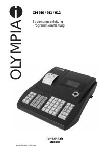 Bedienungsanleitung Olympia CM 910 Registrierkasse