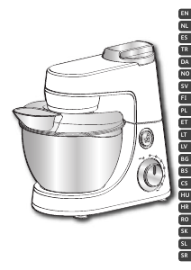 Manual Tefal QB413H38 Mixer cu vas